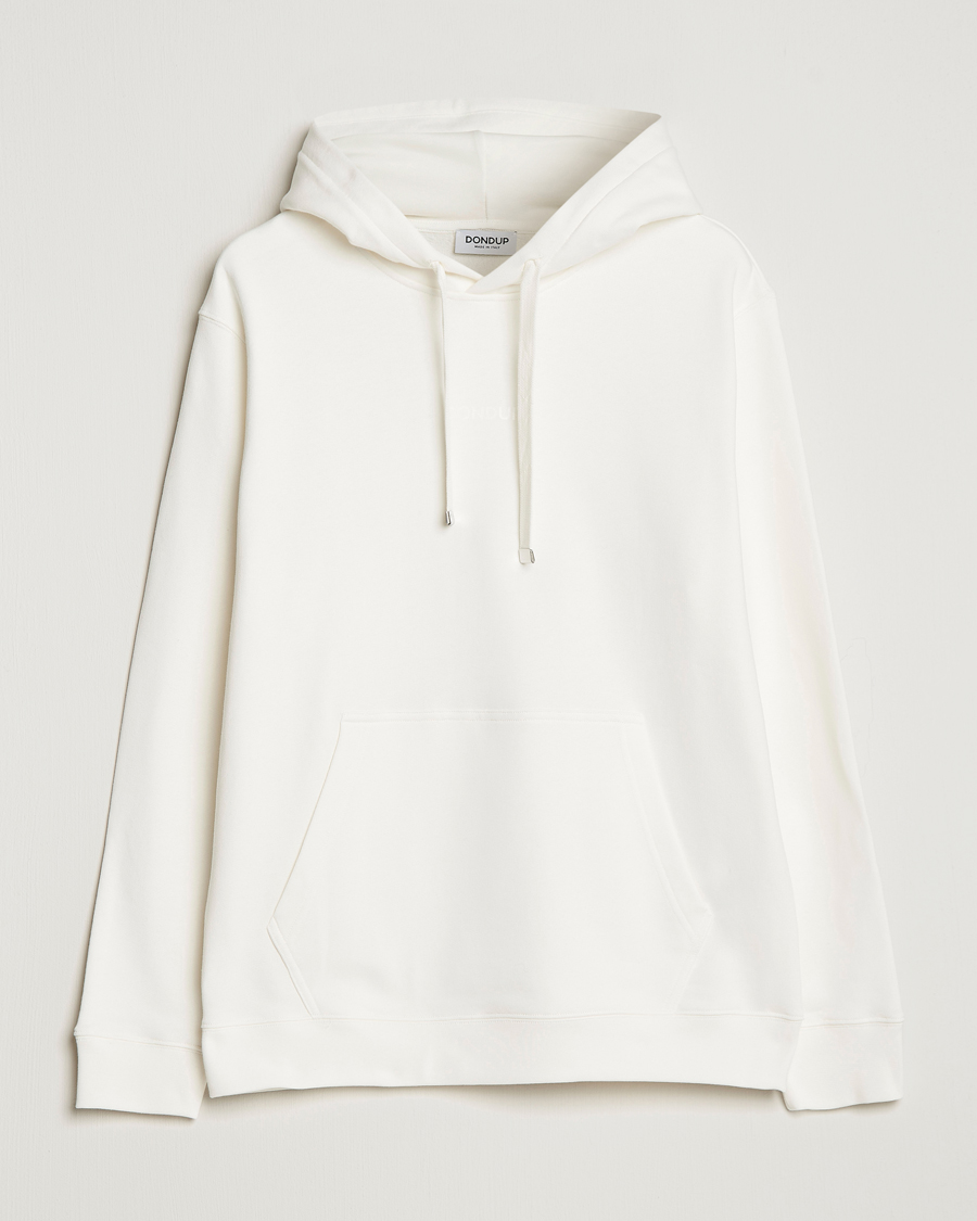 Uomini | Maglieria | Dondup | Logo Hoodie White