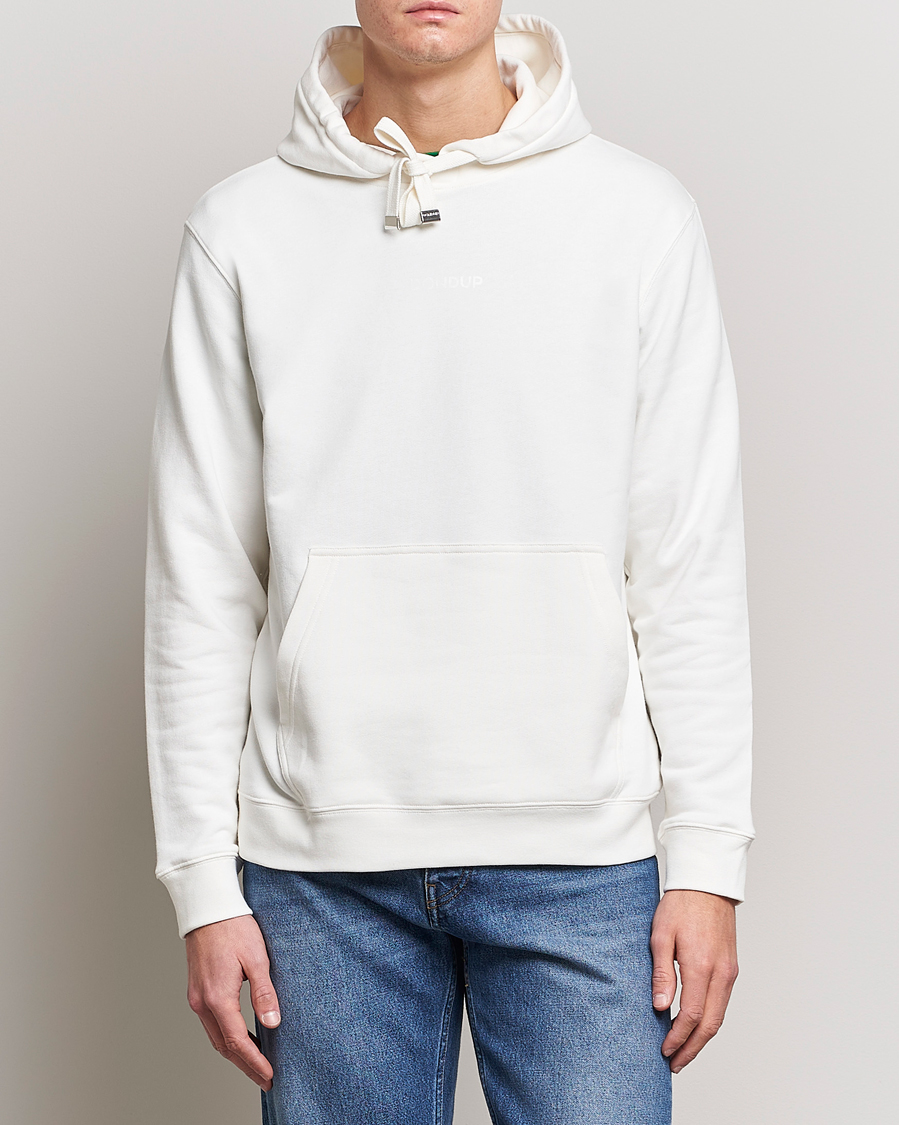 Uomini | Maglieria | Dondup | Logo Hoodie White