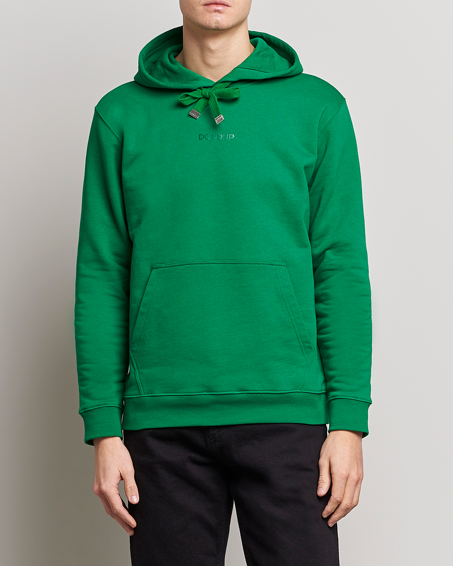 Uomini | Maglieria | Dondup | Logo Hoodie Green