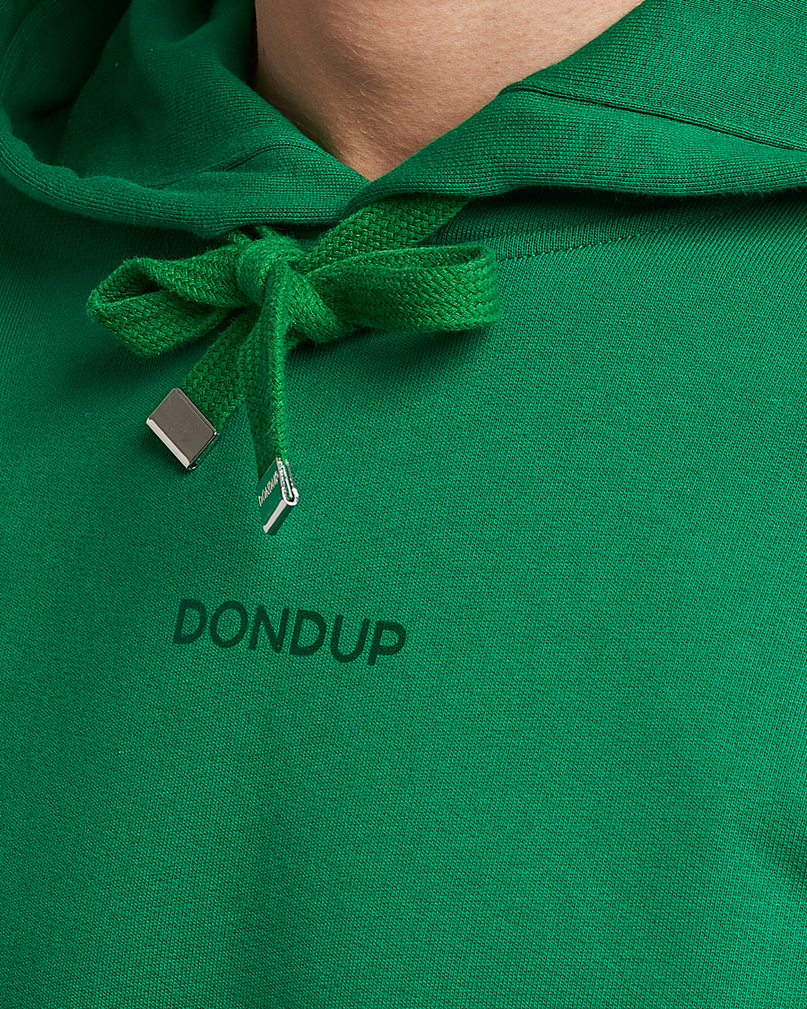 Uomini | Maglieria | Dondup | Logo Hoodie Green