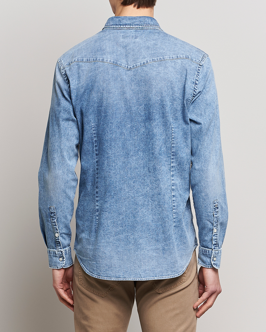 Uomini | Camicie | Dondup | Denim Shirt Light Blue