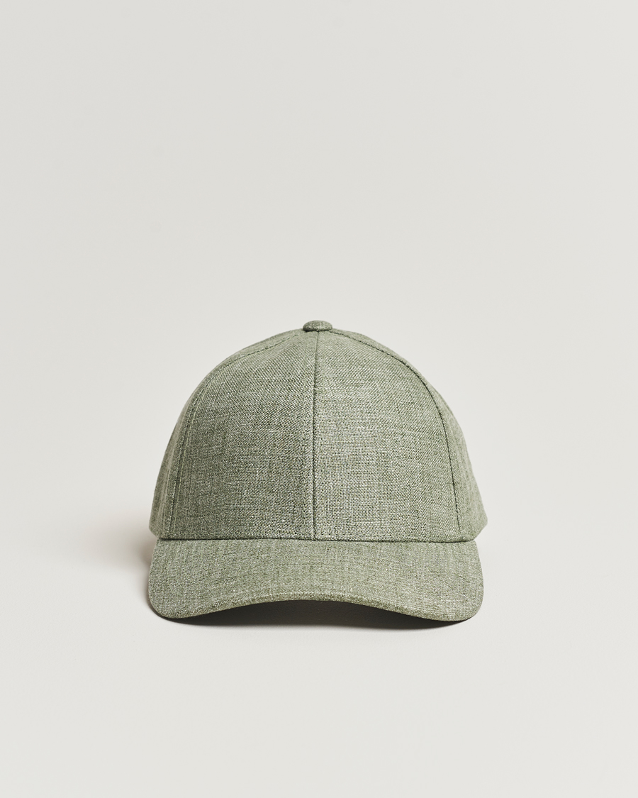 Uomini | Varsity Headwear Linen Baseball Cap Pistachio Green | Varsity Headwear | Linen Baseball Cap Pistachio Green
