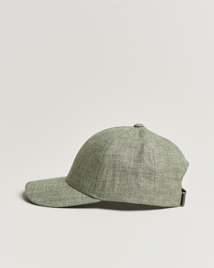 Uomini | Varsity Headwear Linen Baseball Cap Pistachio Green | Varsity Headwear | Linen Baseball Cap Pistachio Green