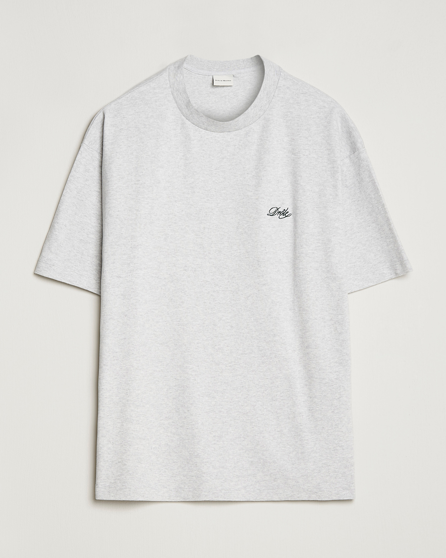 Uomini | T-shirt | Drôle de Monsieur | Signature T-Shirt Light Grey