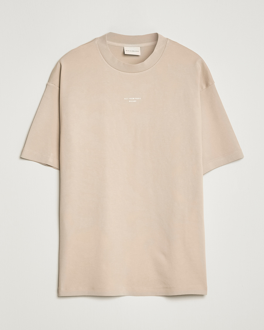 Uomini | T-shirt | Drôle de Monsieur | Classic NFPM T-Shirt Beige