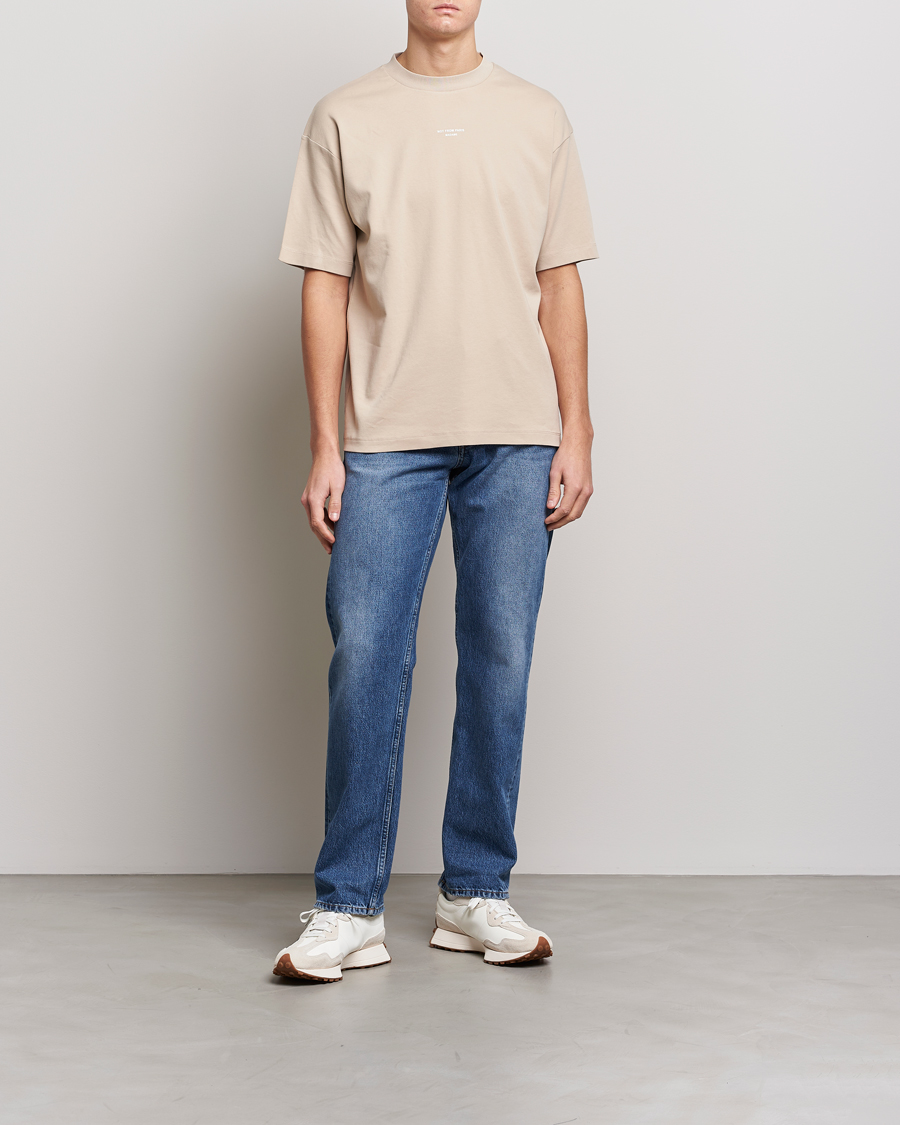 Uomini | T-shirt | Drôle de Monsieur | Classic NFPM T-Shirt Beige