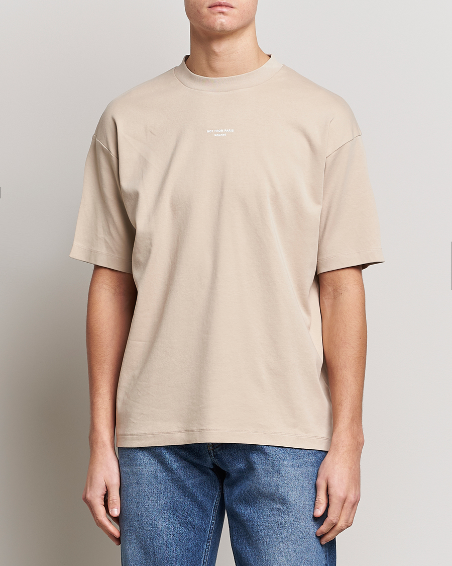 Uomini | T-shirt | Drôle de Monsieur | Classic NFPM T-Shirt Beige