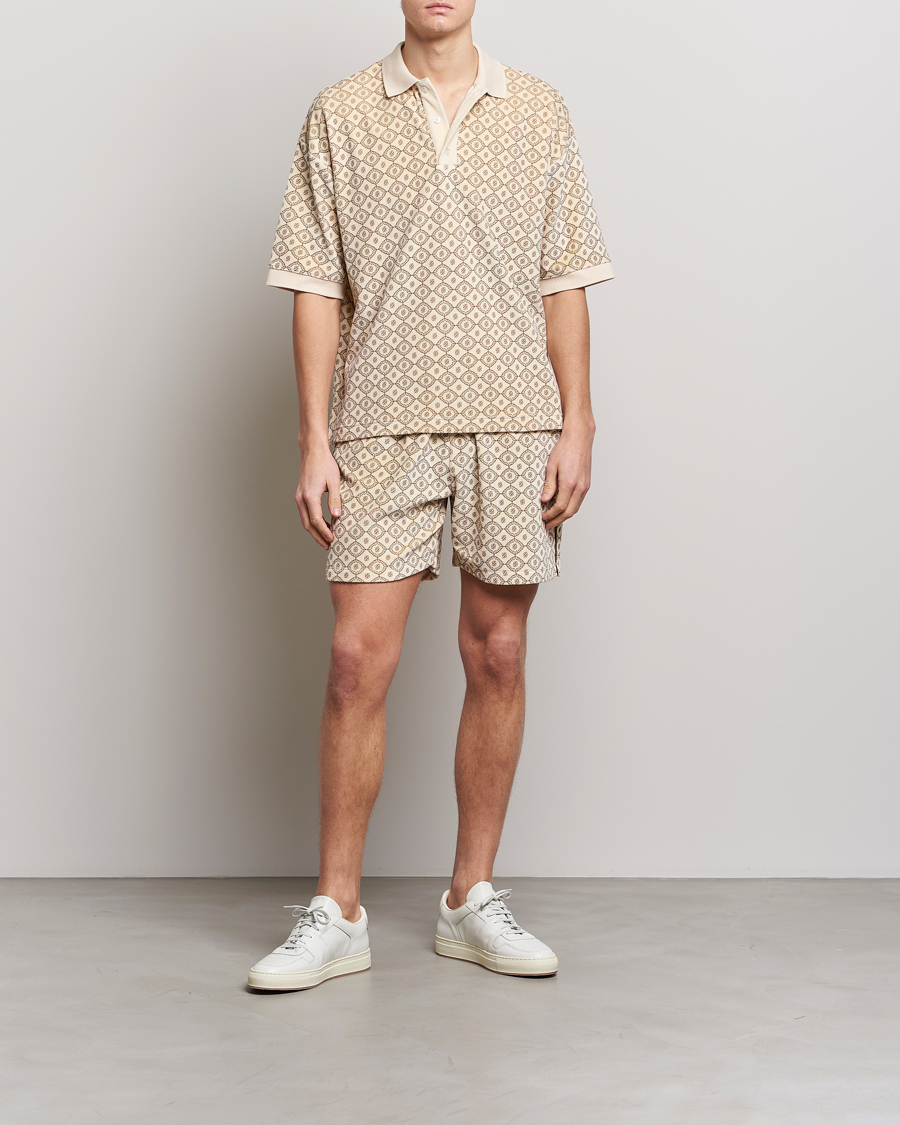 Uomini | Polo | Drôle de Monsieur | Monogram Terry Polo Off White