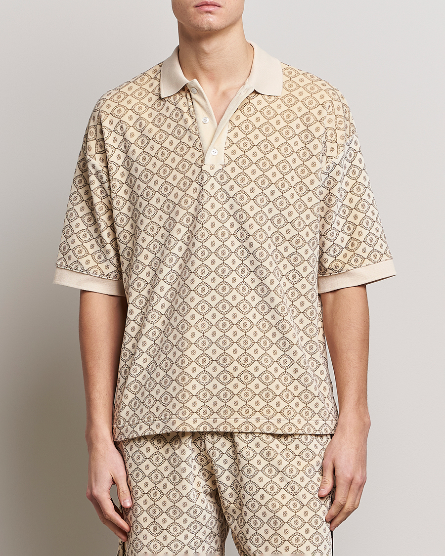 Uomini | Polo | Drôle de Monsieur | Monogram Terry Polo Off White