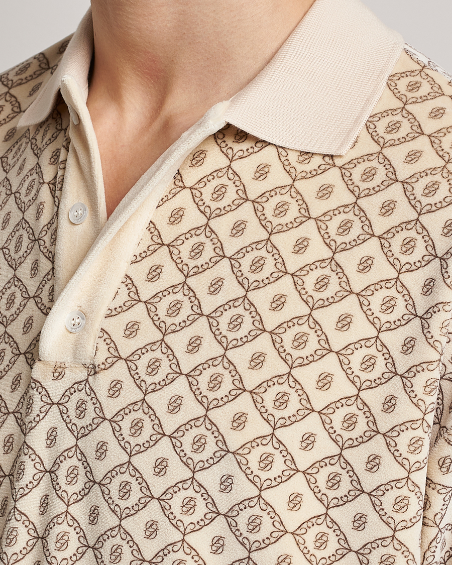 Uomini | Polo | Drôle de Monsieur | Monogram Terry Polo Off White