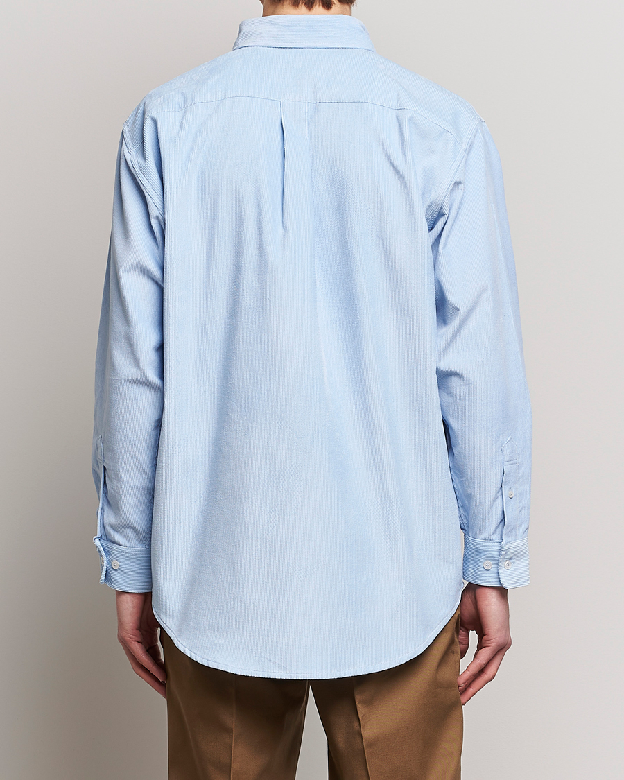 Uomini | Camicie | Drôle de Monsieur | Fleur Corduroy Shirt Light Blue