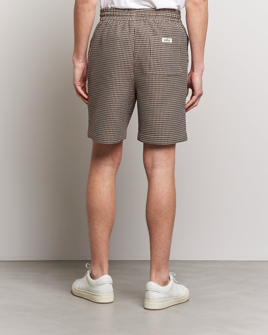 Uomini | Pantaloncini | Drôle de Monsieur | Jacquard Drawstring Shorts Brown