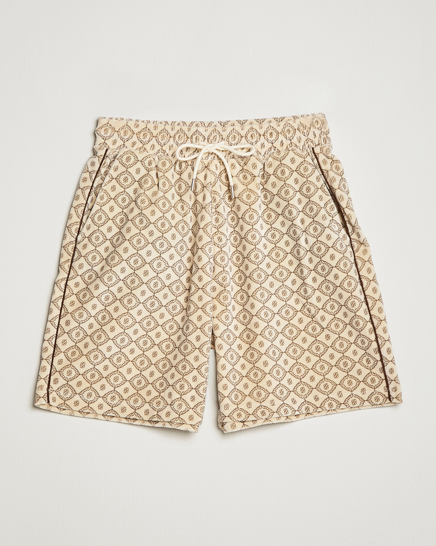 Uomini | Pantaloncini | Drôle de Monsieur | Monogram Terry Shorts Off White