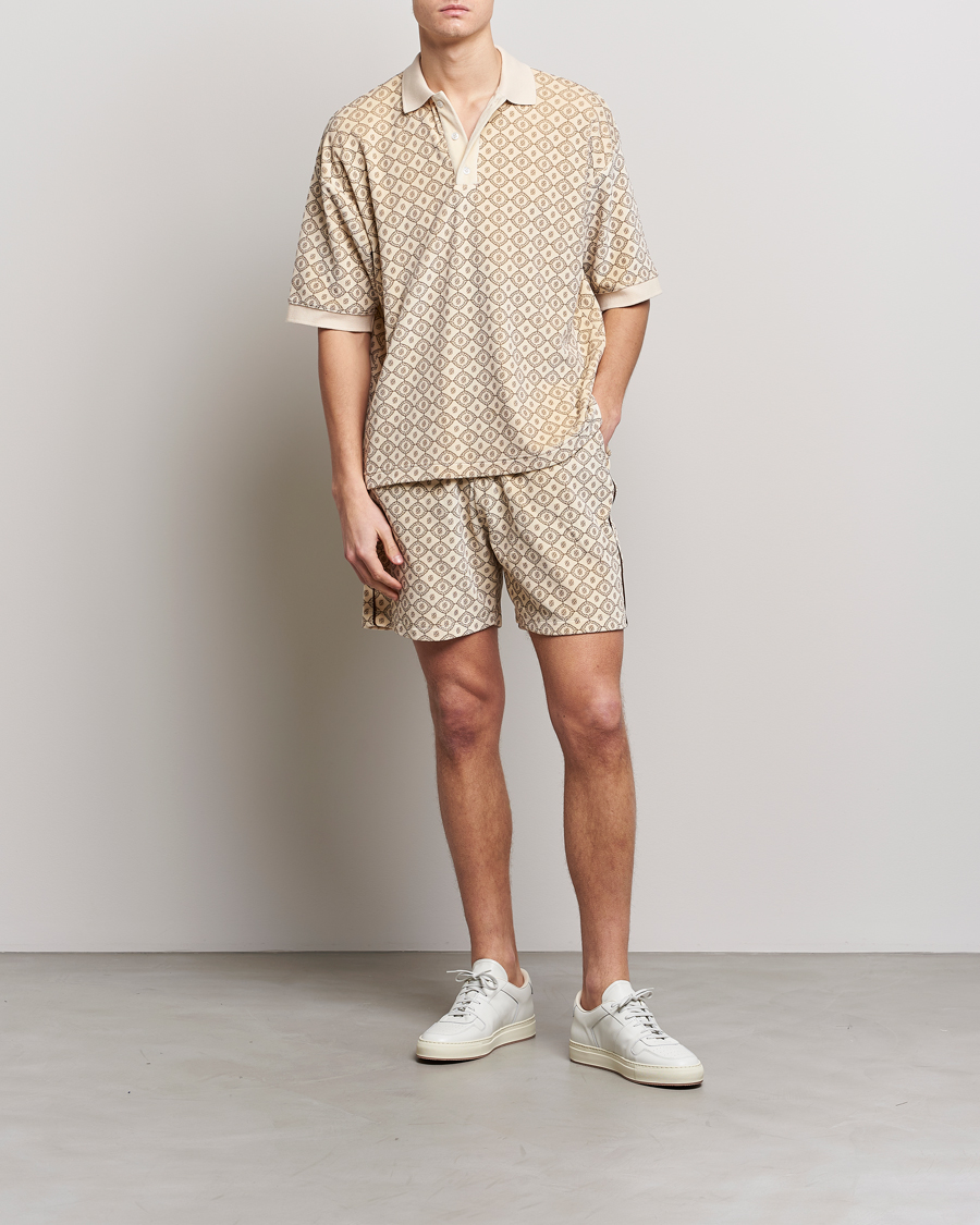 Uomini | Pantaloncini | Drôle de Monsieur | Monogram Terry Shorts Off White