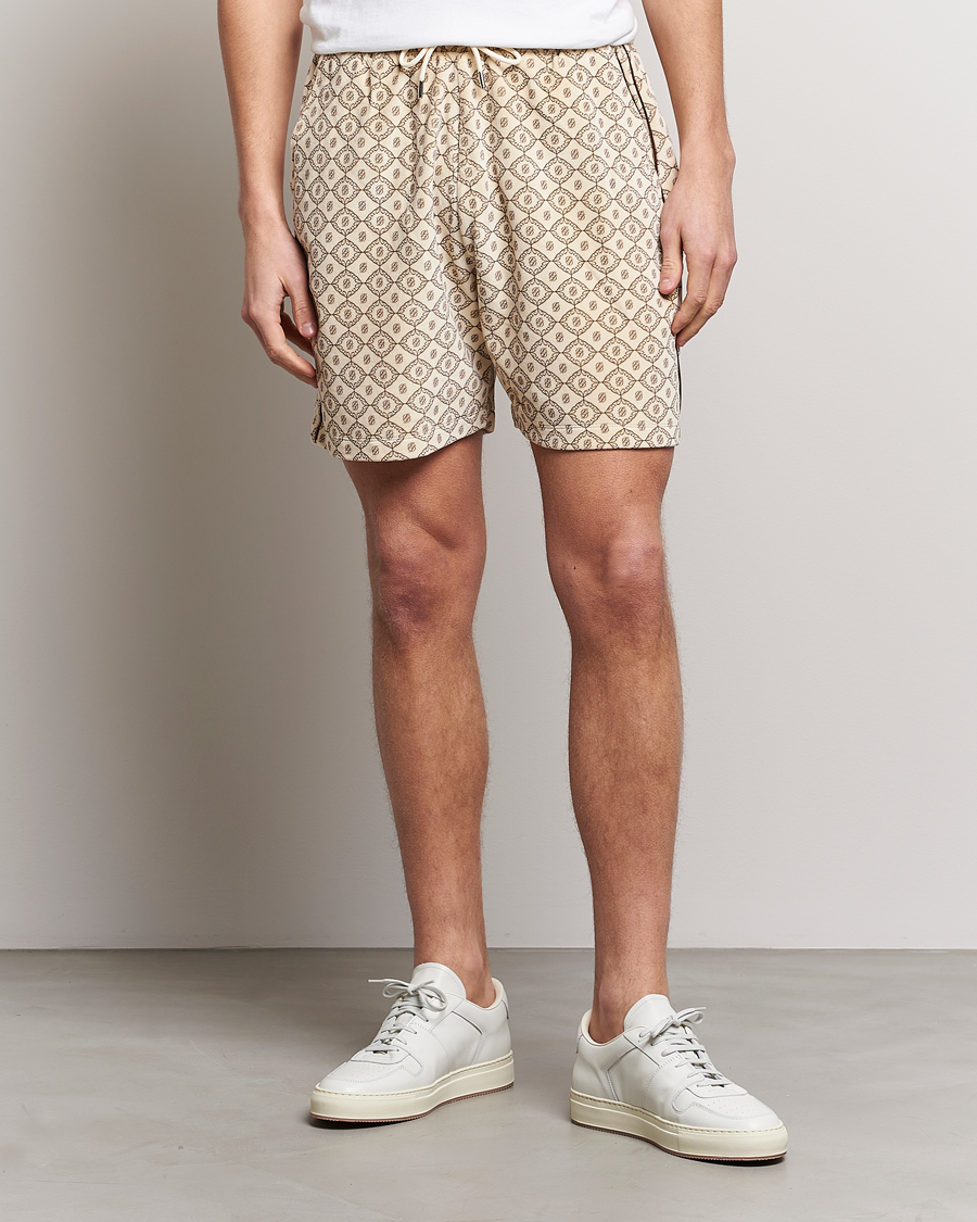 Uomini | Pantaloncini | Drôle de Monsieur | Monogram Terry Shorts Off White
