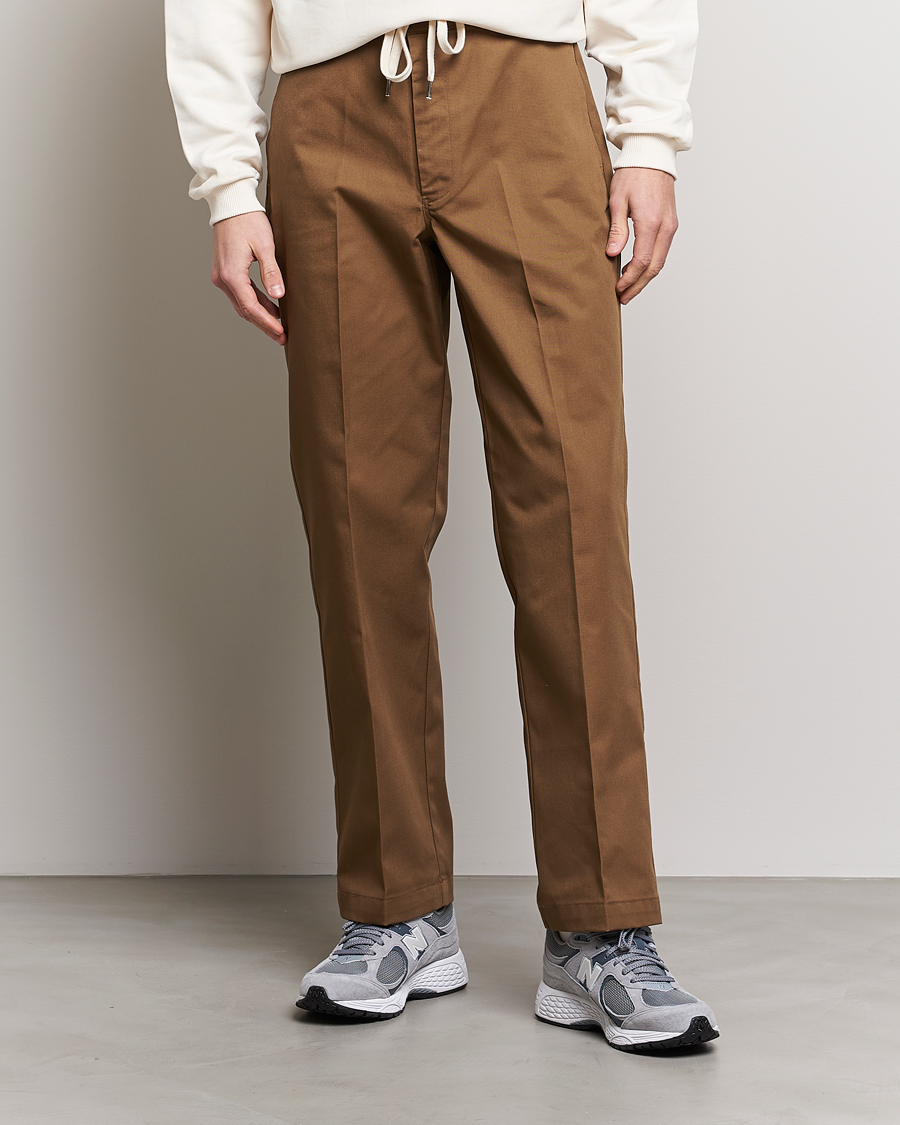 Uomini | Pantaloni | Drôle de Monsieur | Twill Pants Brown