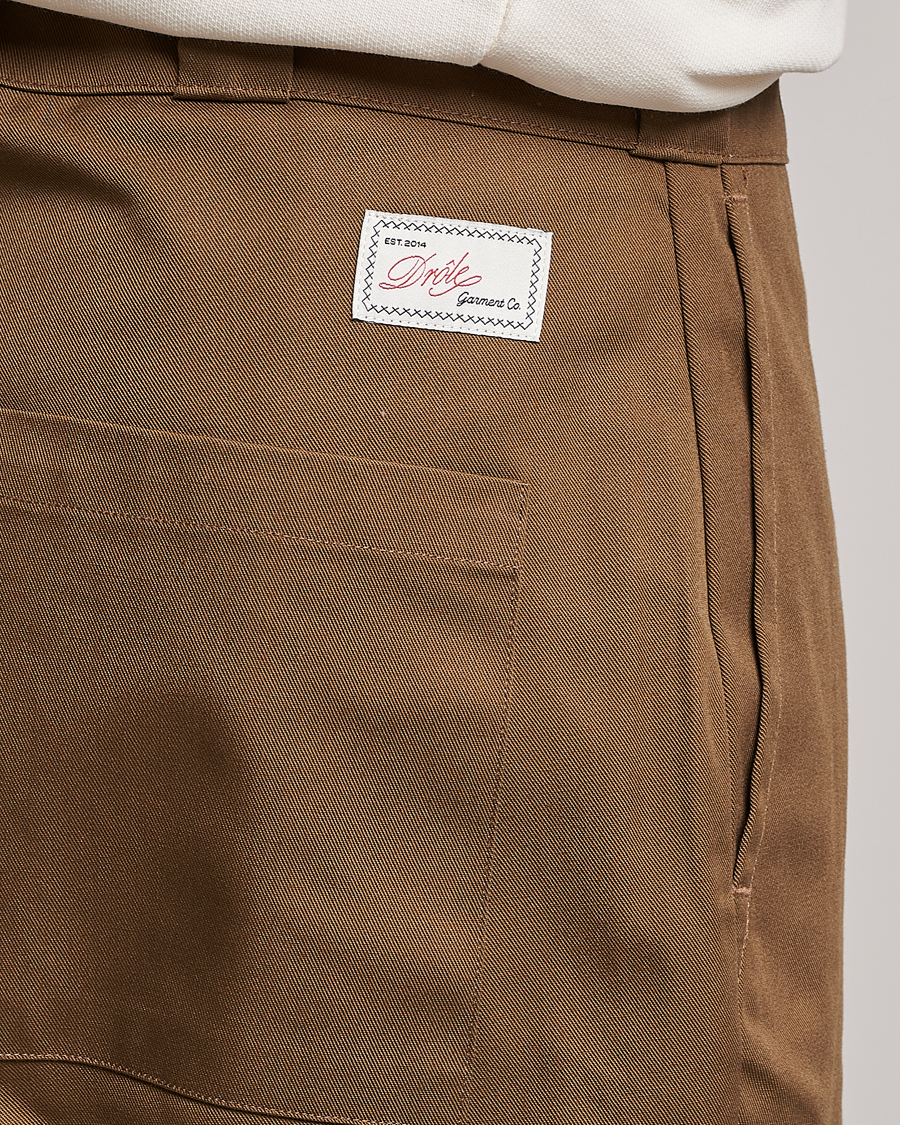 Uomini | Pantaloni | Drôle de Monsieur | Twill Pants Brown