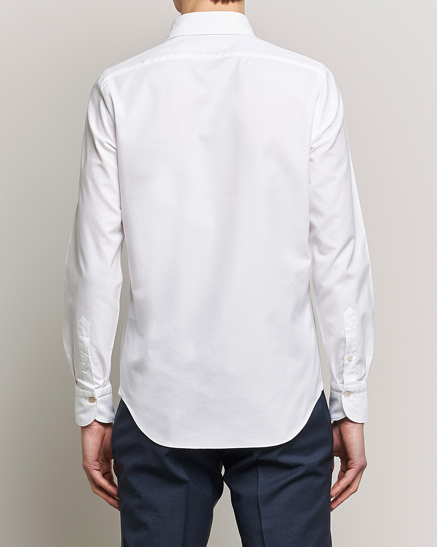 Uomini | Camicie | Finamore Napoli | Tokyo Slim Chambray Shirt White