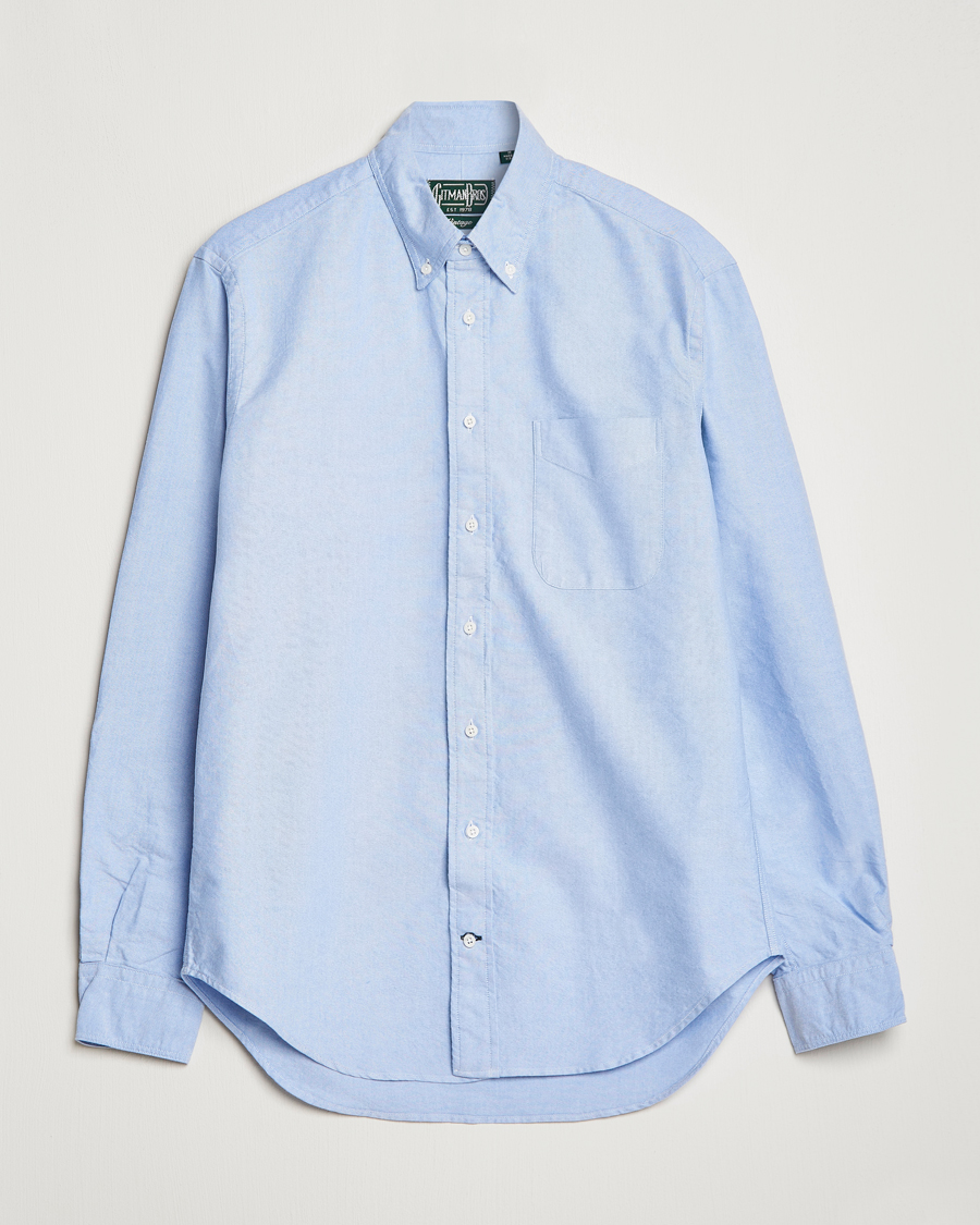 Uomini | Camicie | Gitman Vintage | Button Down Oxford Shirt Light Blue