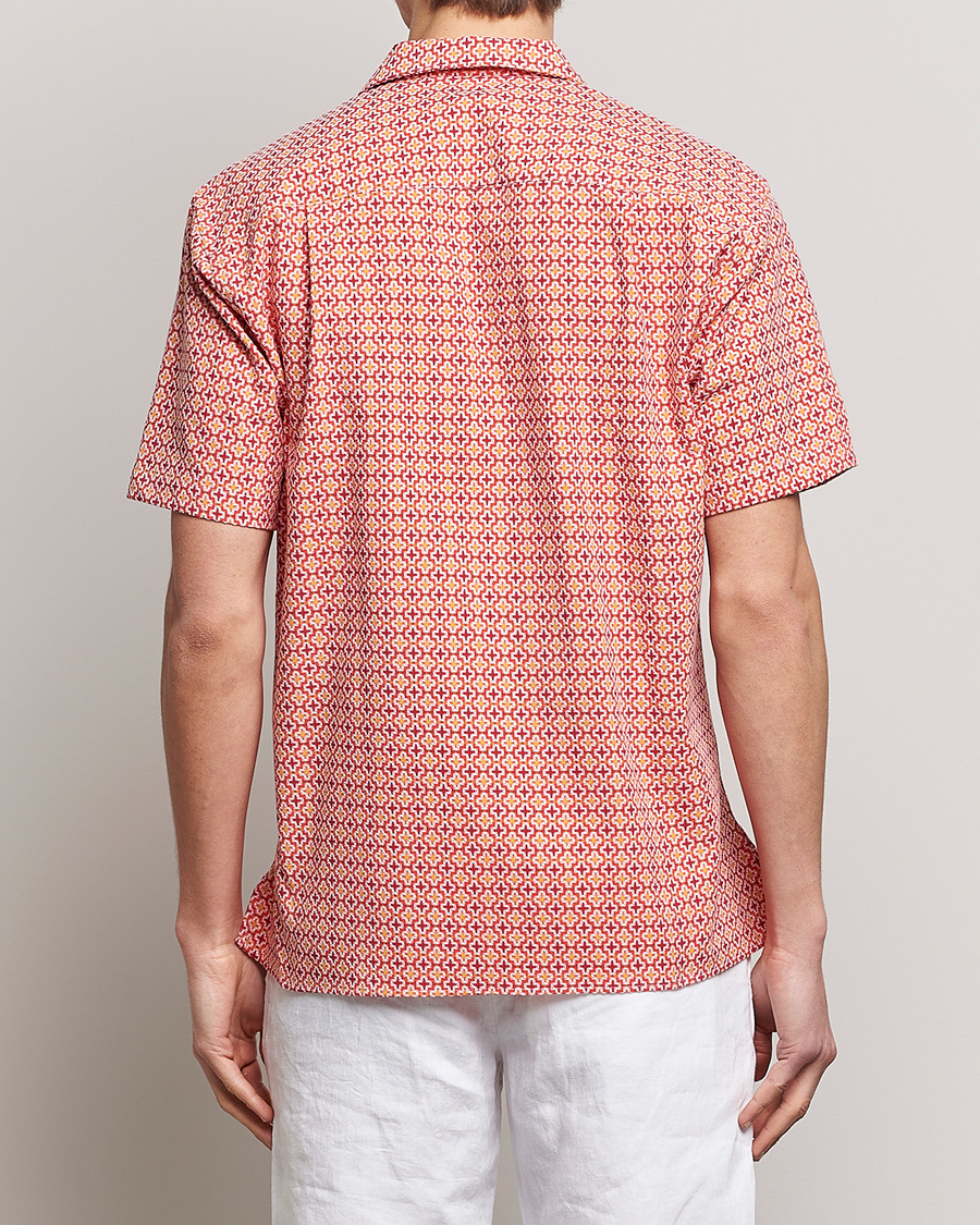 Uomini | Camicie | Gitman Vintage | Summer Ready Jacquard Camp Shirt Rosa