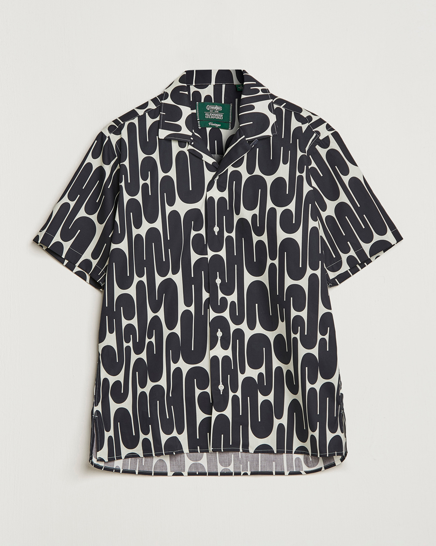 Uomini | Camicie | Gitman Vintage | Alexander Girard Camp Shirt Black/White
