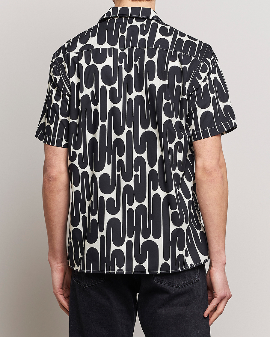 Uomini | Camicie | Gitman Vintage | Alexander Girard Camp Shirt Black/White