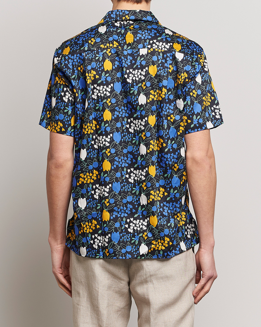 Uomini | Camicie | Gitman Vintage | Tulip Fields Camp Shirt Blue