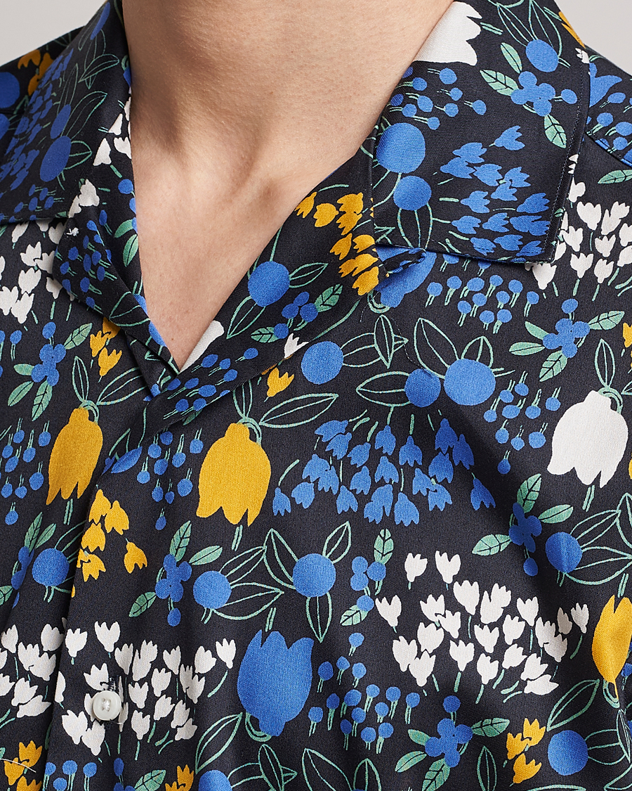Uomini | Camicie | Gitman Vintage | Tulip Fields Camp Shirt Blue