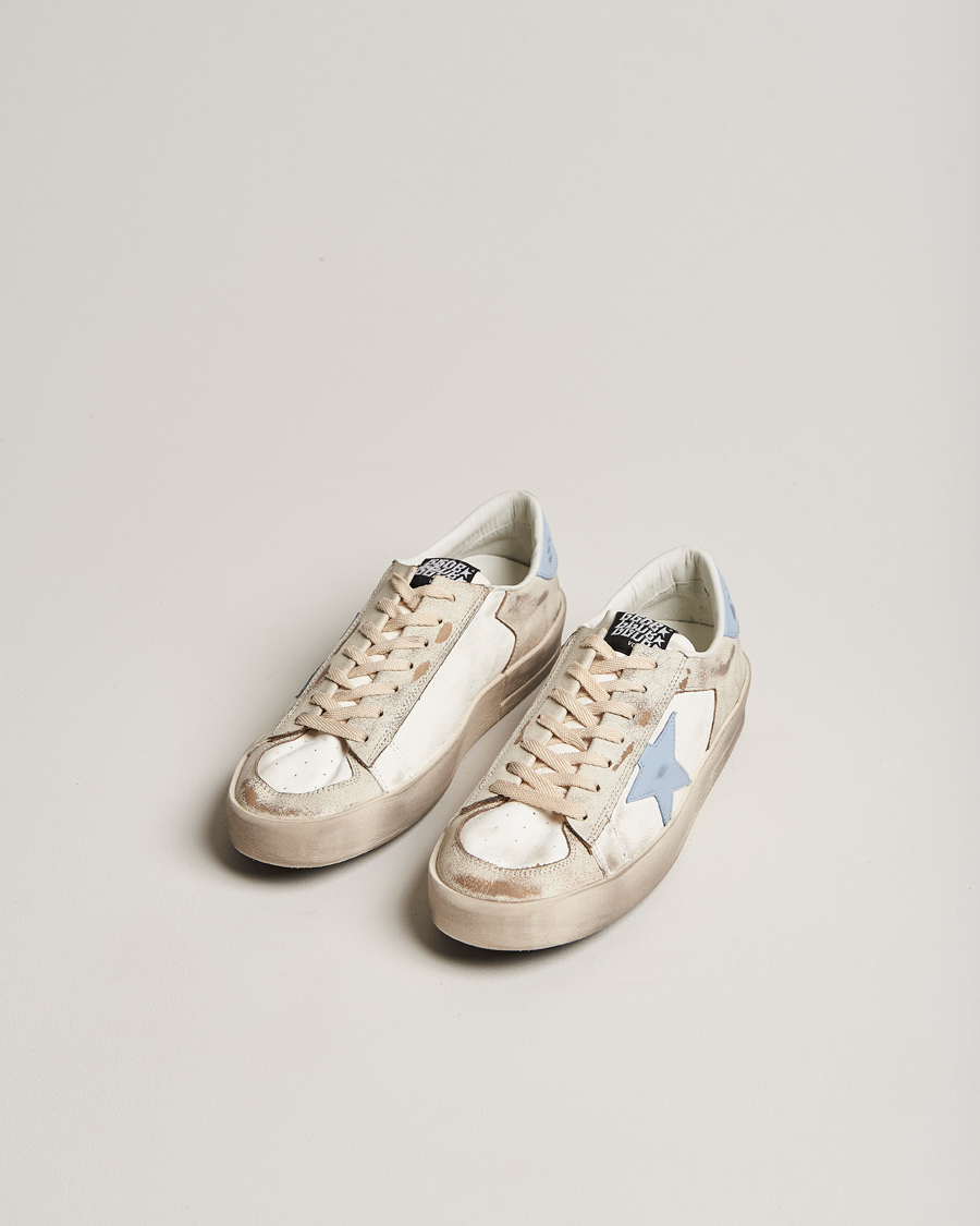 Uomini | Golden Goose Deluxe Brand Star Dan Sneakers White/Blue | Golden Goose | Deluxe Brand Star Dan Sneakers White/Blue