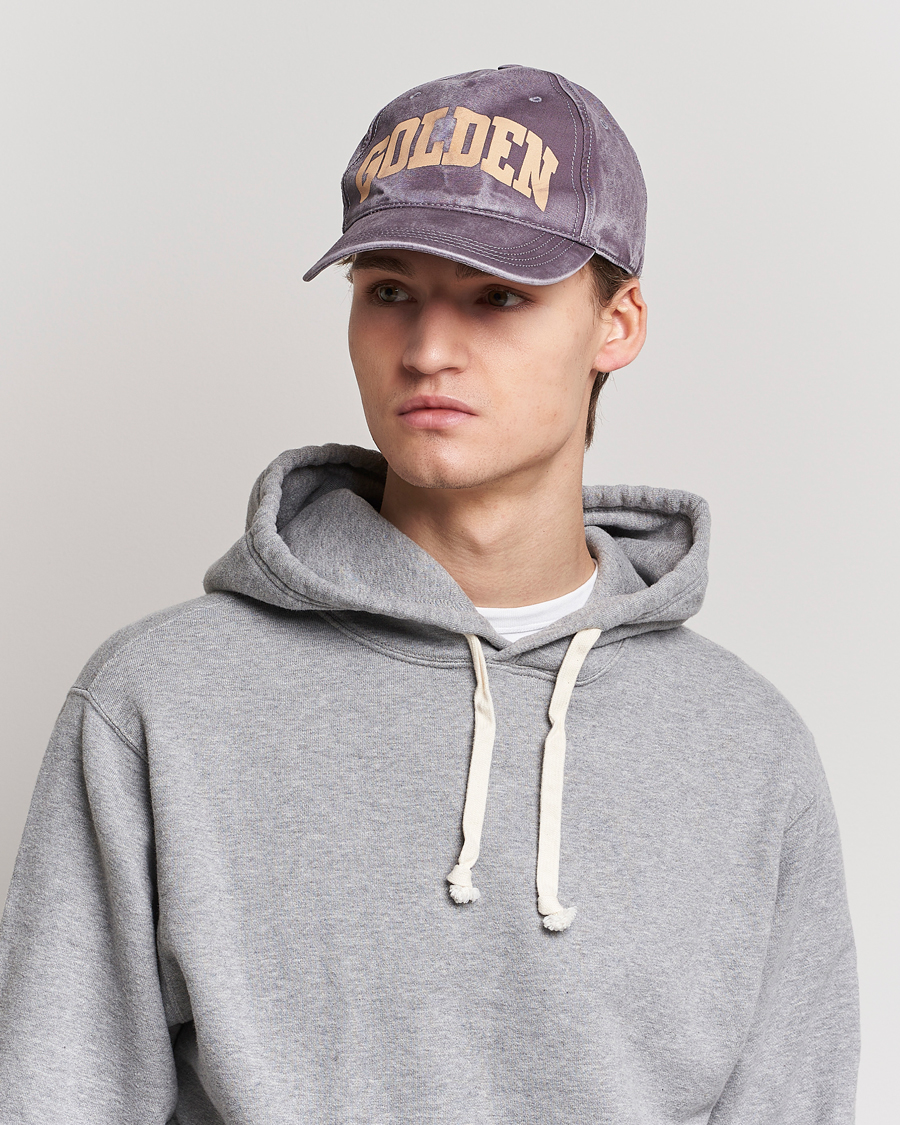 Uomini | Golden Goose Deluxe Brand Distressed Cotton Baseball Cap Marzipan | Golden Goose | Deluxe Brand Distressed Cotton Baseball Cap Marzipan