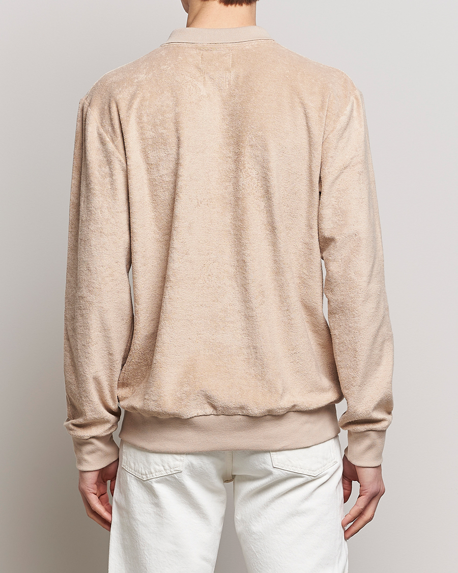 Uomini | Maglieria | Howlin' | Long Sleeve Terry Polo Cashew