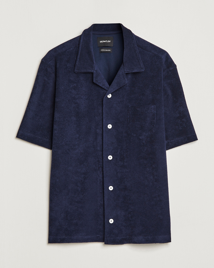 Uomini | Camicie | Howlin' | Short Sleeve Terry Shirt Navy