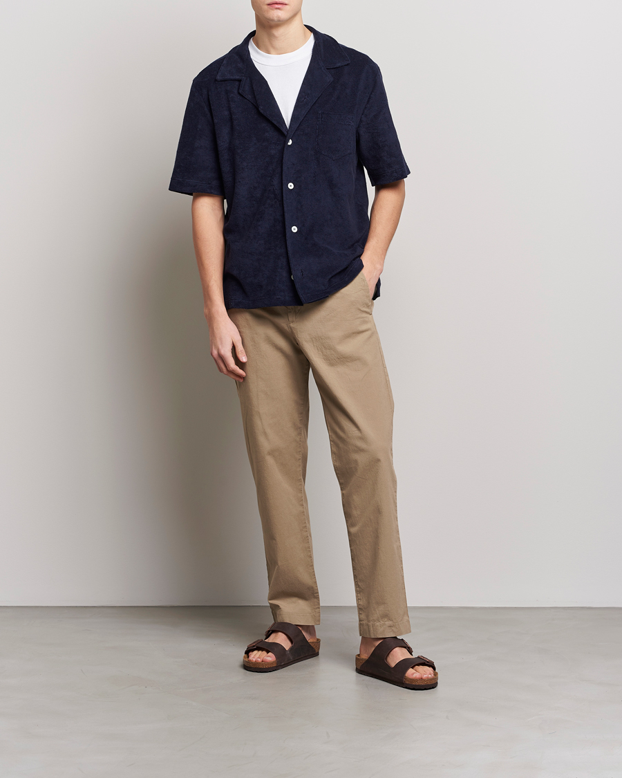 Uomini | Camicie | Howlin' | Short Sleeve Terry Shirt Navy