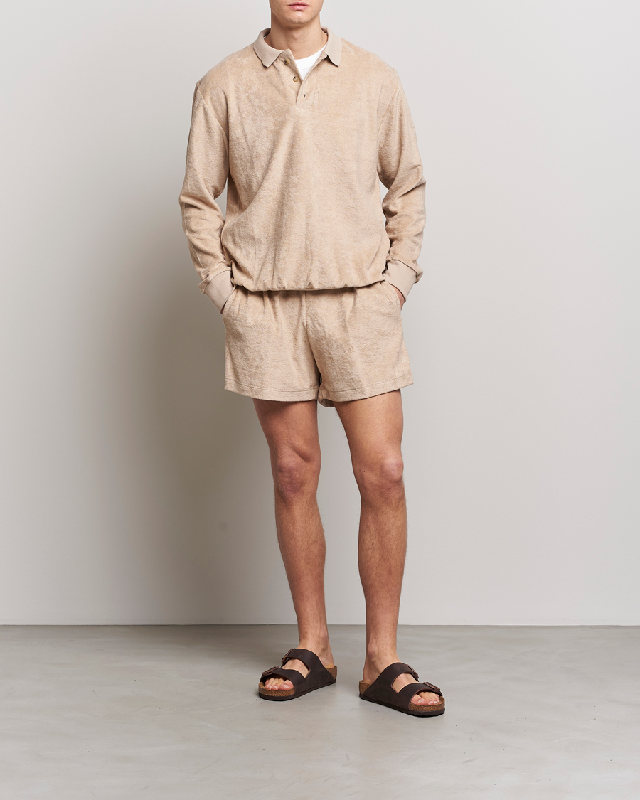 Uomini | Pantaloncini | Howlin' | Cotton Blend Terry Shorts Cashew