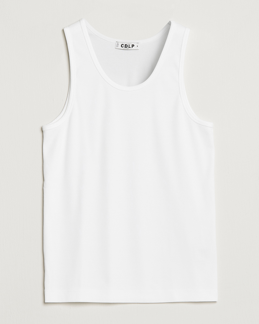 Uomini | T-shirt | CDLP | Rib Tank Top White