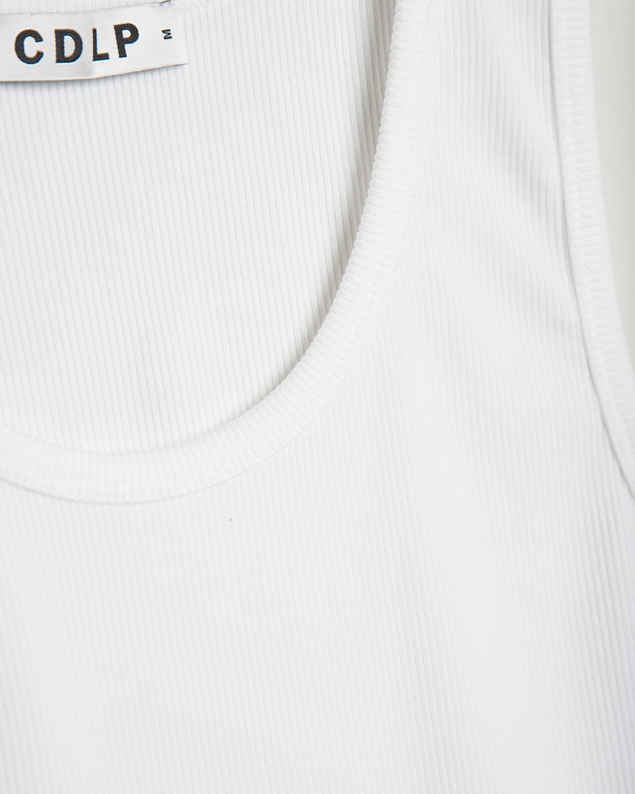 Uomini | T-shirt | CDLP | Rib Tank Top White