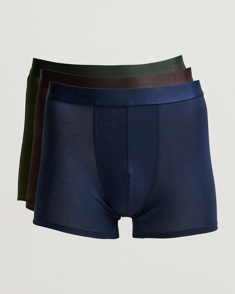 Uomini | Biancheria intima | CDLP | 3-Pack Boxer Brief Navy/Army/Brown
