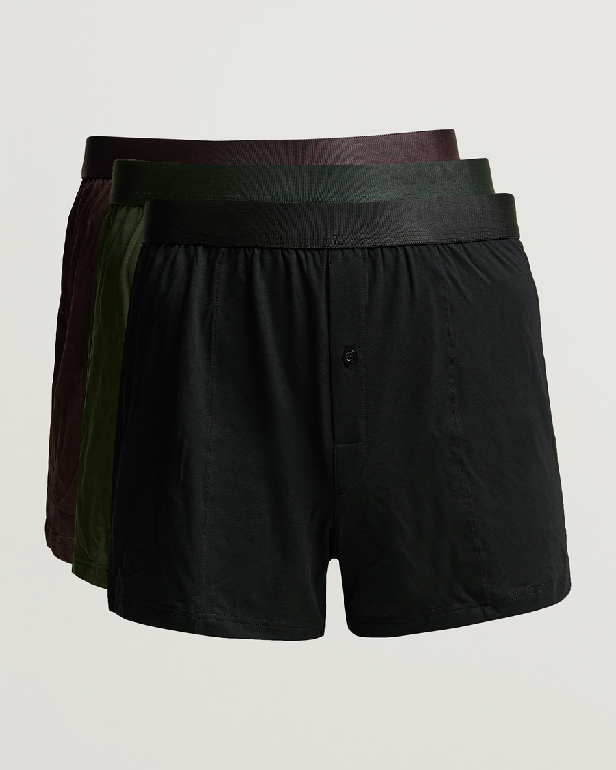 Uomini | Biancheria intima | CDLP | 3-Pack Boxer Shorts Black/Army/Brown