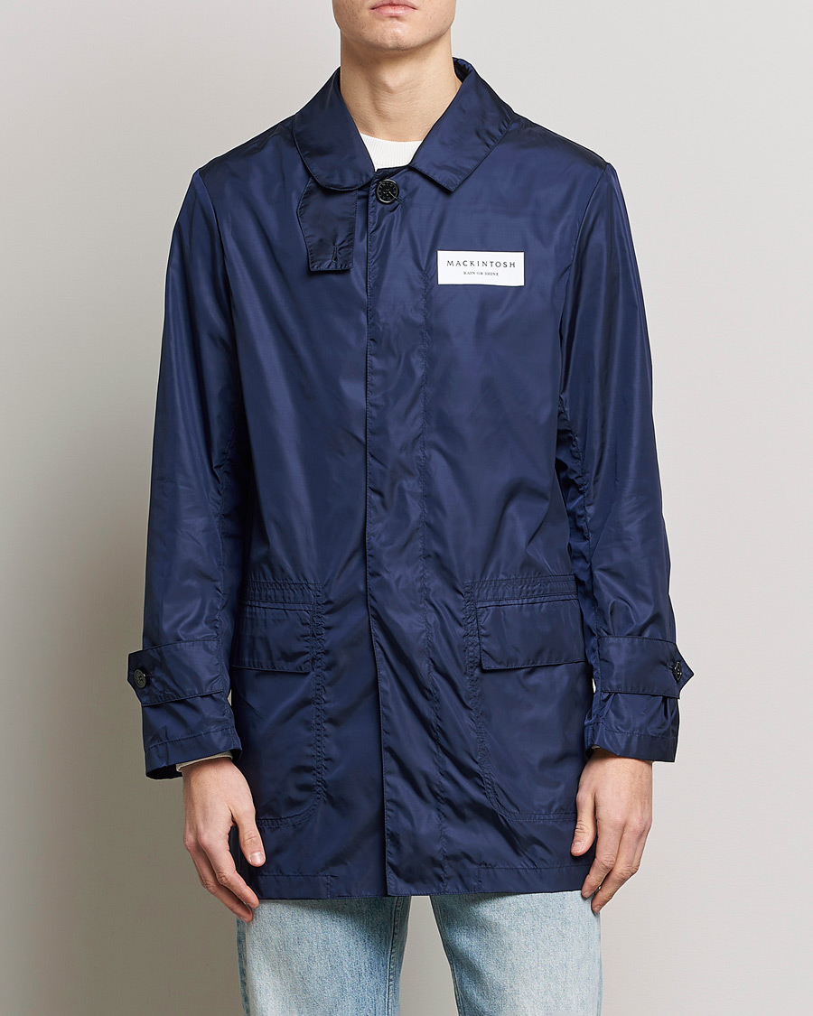 Uomini | Giacche | Mackintosh | Rain Shine Torrential A Line Coat Navy