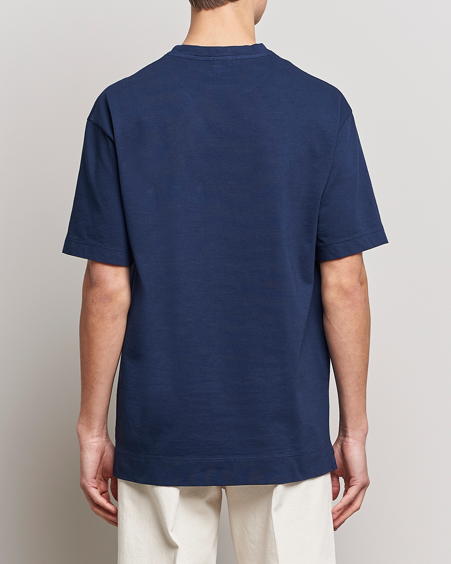 Uomini | T-shirt | Massimo Alba | Nevis Short Sleeve T-Shirt Navy