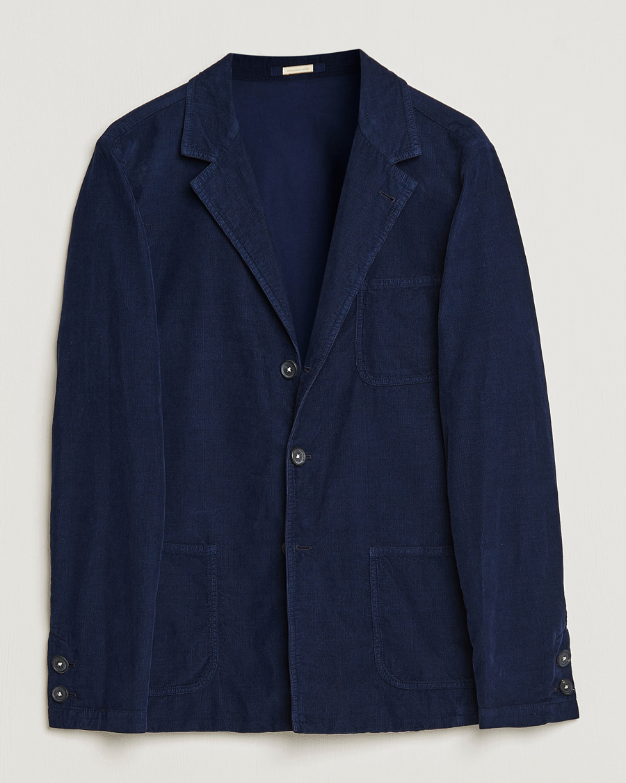 Uomini | Blazers | Massimo Alba | Baglietto Baby Corduroy Jacket Navy