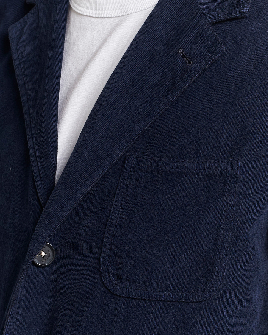 Uomini | Blazers | Massimo Alba | Baglietto Baby Corduroy Jacket Navy