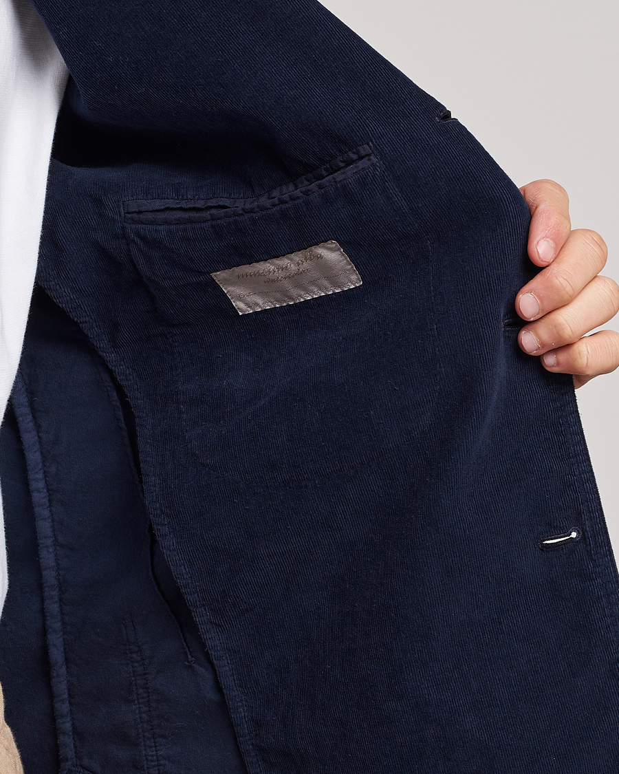 Uomini | Blazers | Massimo Alba | Baglietto Baby Corduroy Jacket Navy