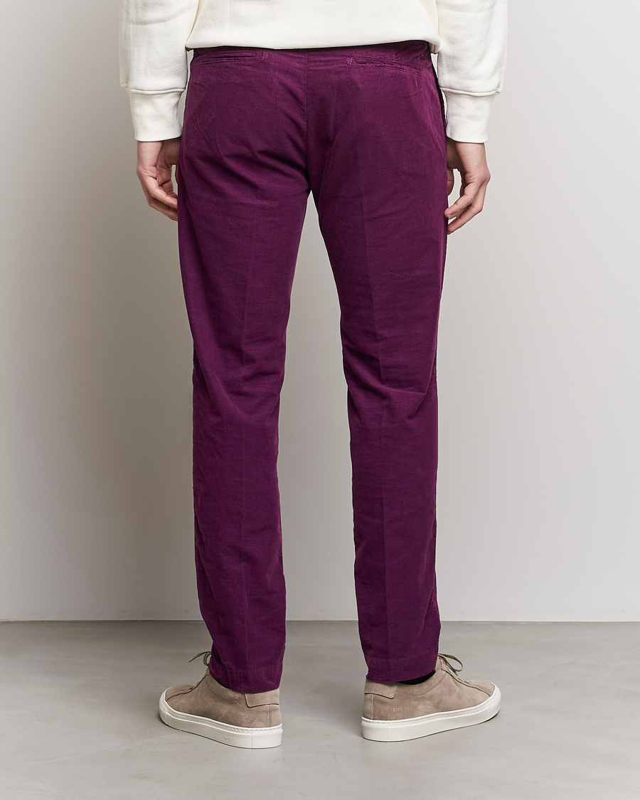 Uomini | Pantaloni | Massimo Alba | Baby Corduroy Trousers Plum