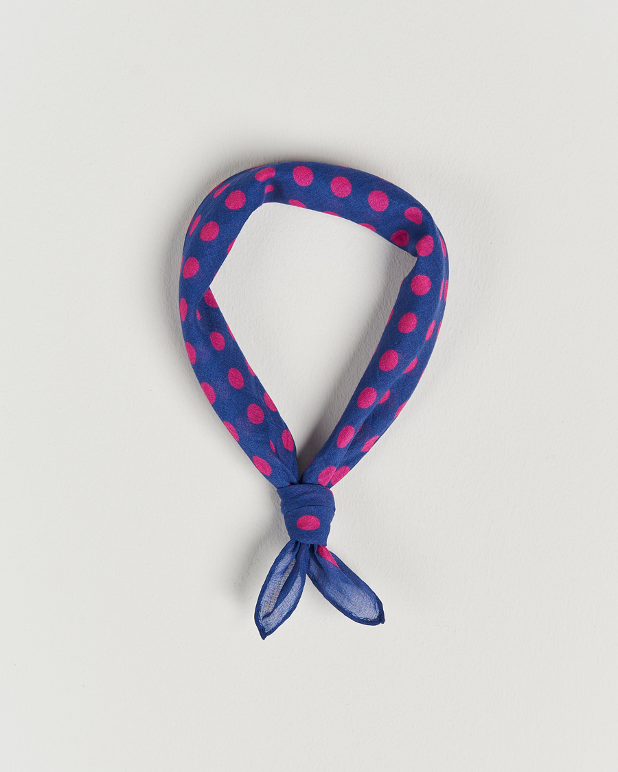 Uomini | Massimo Alba Cotton Voile Bandana Blue Massaua | Massimo Alba | Cotton Voile Bandana Blue Massaua