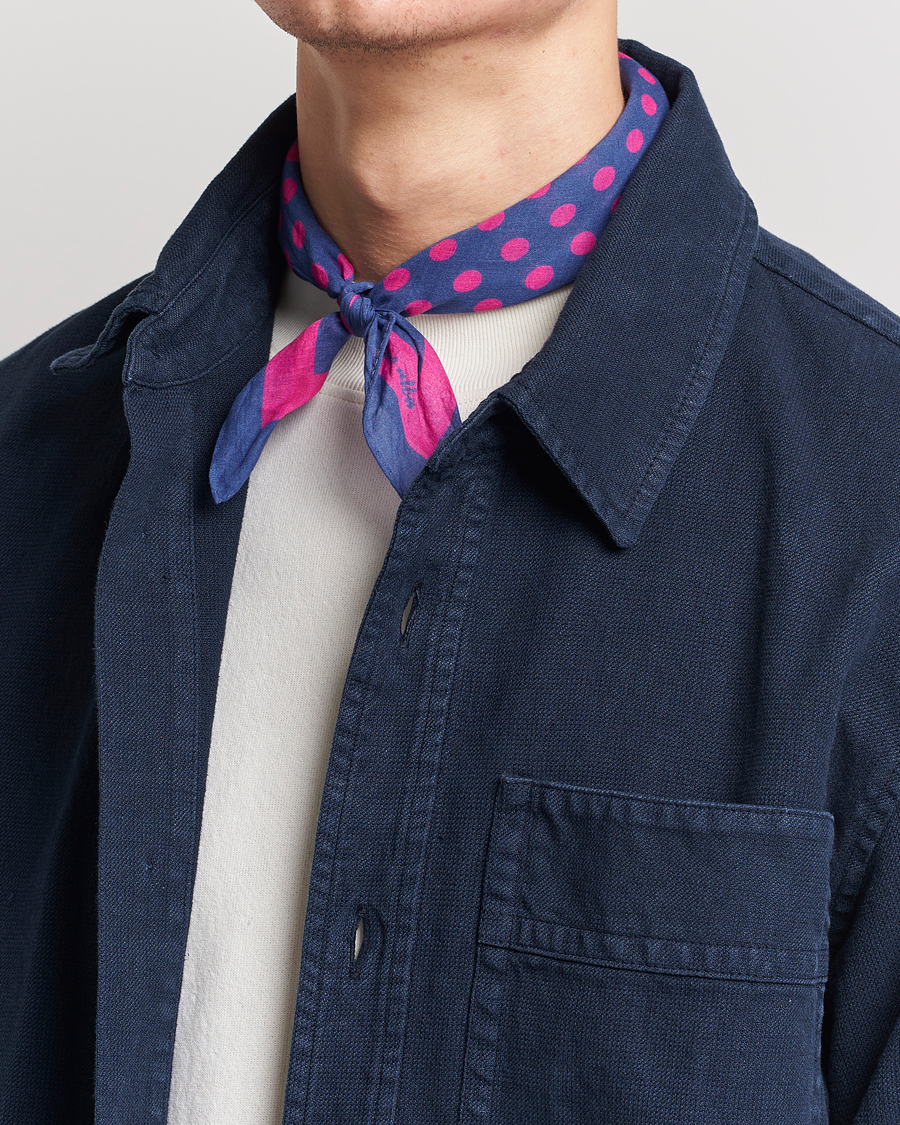 Uomini | Massimo Alba Cotton Voile Bandana Blue Massaua | Massimo Alba | Cotton Voile Bandana Blue Massaua