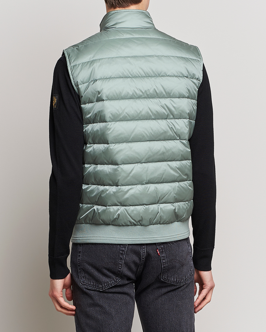 Uomini | Gilet | Belstaff | Circuit Padded Gilet Steel Green