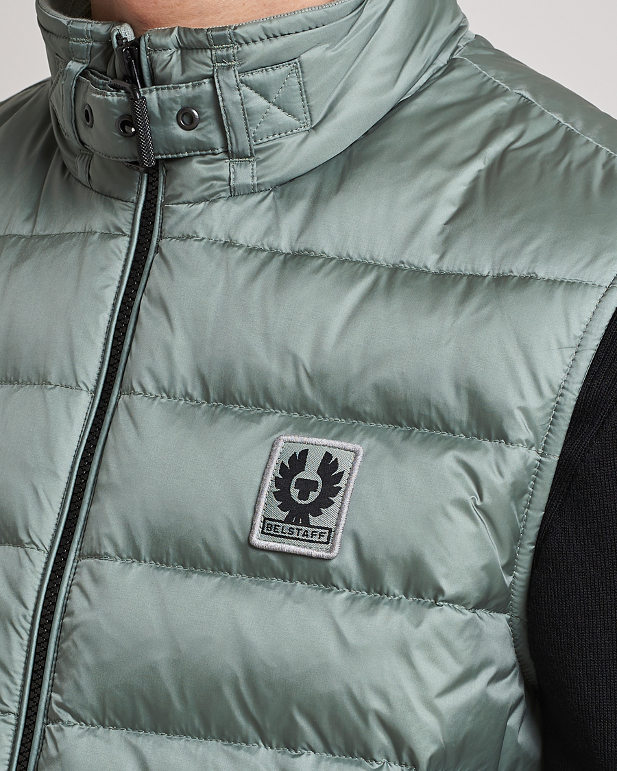 Uomini | Gilet | Belstaff | Circuit Padded Gilet Steel Green
