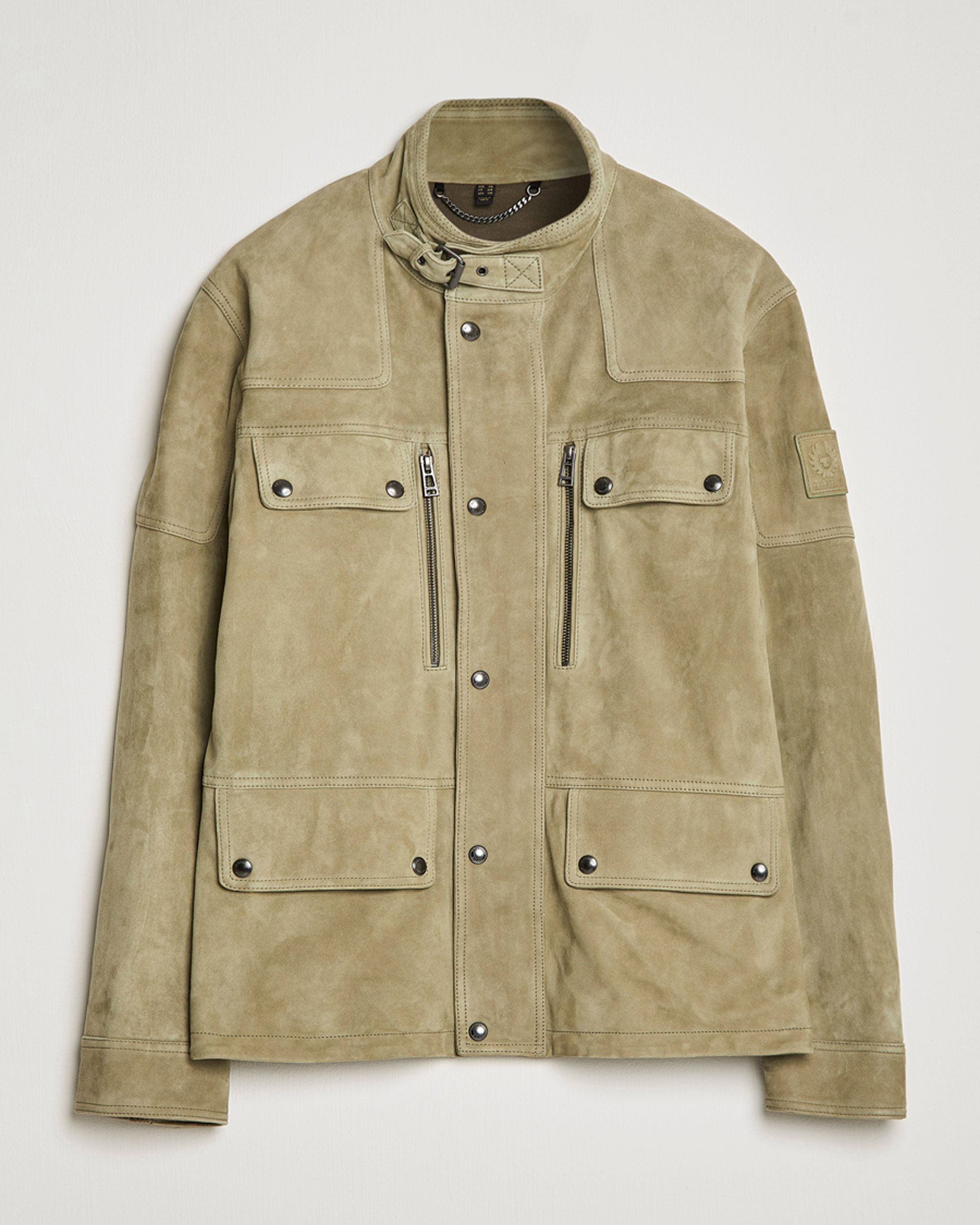 Uomini | Giacche | Belstaff | Dene Suede Field Jacket Aloe