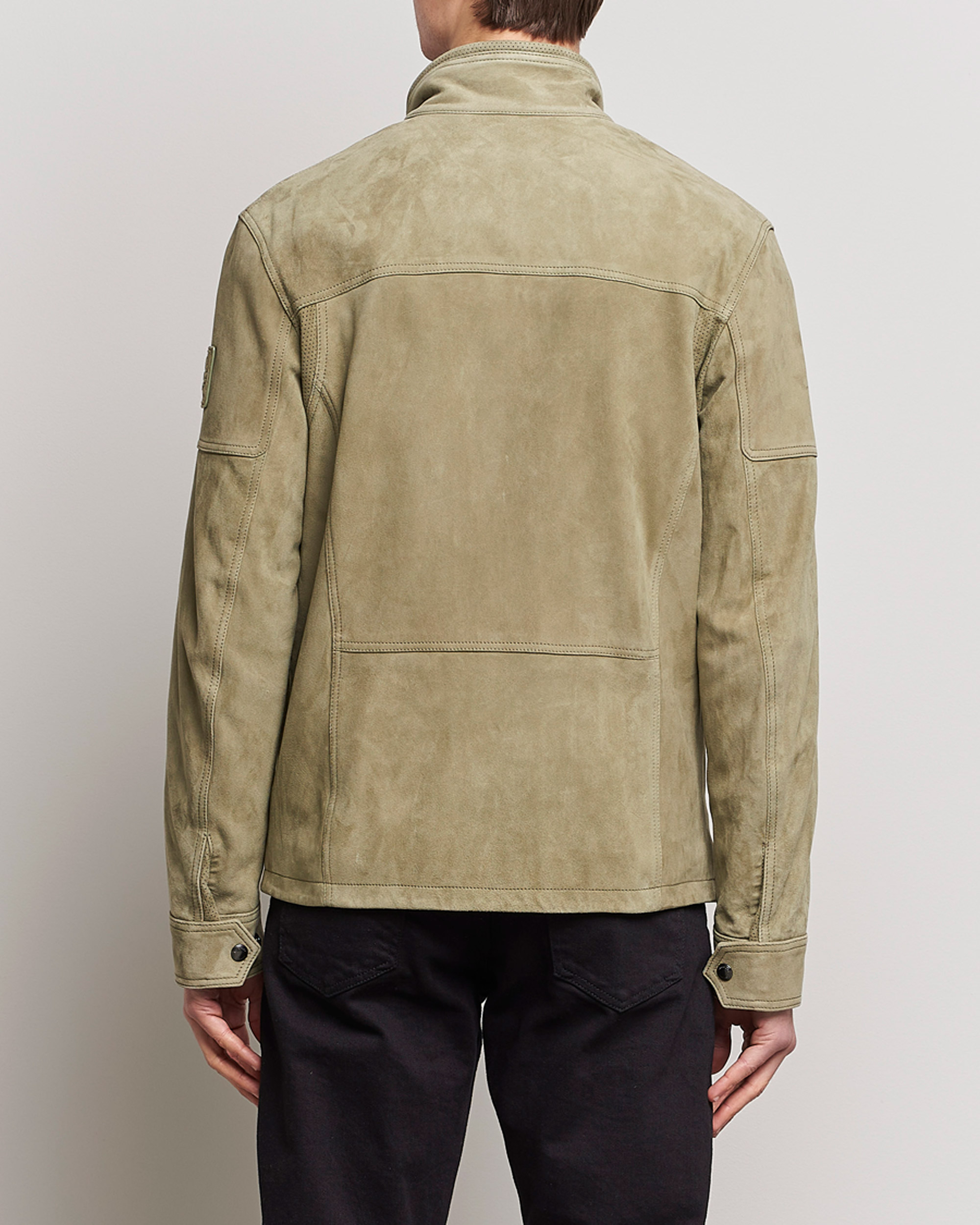 Uomini | Giacche | Belstaff | Dene Suede Field Jacket Aloe